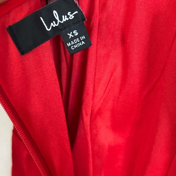 NWOT Exquisite Stunner Red Satin Off-The-Shoulder Bustier Maxi Dress - Picture 5 of 8